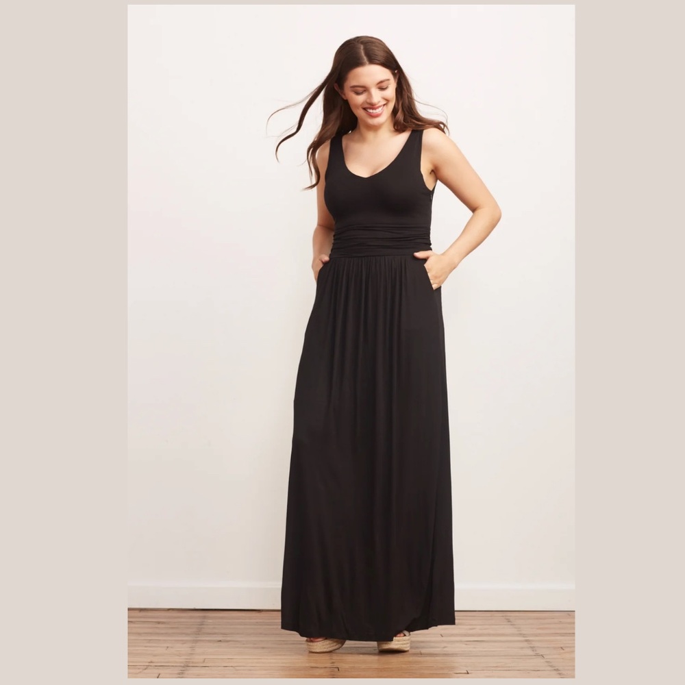 Brass the tank maxi dress black, small